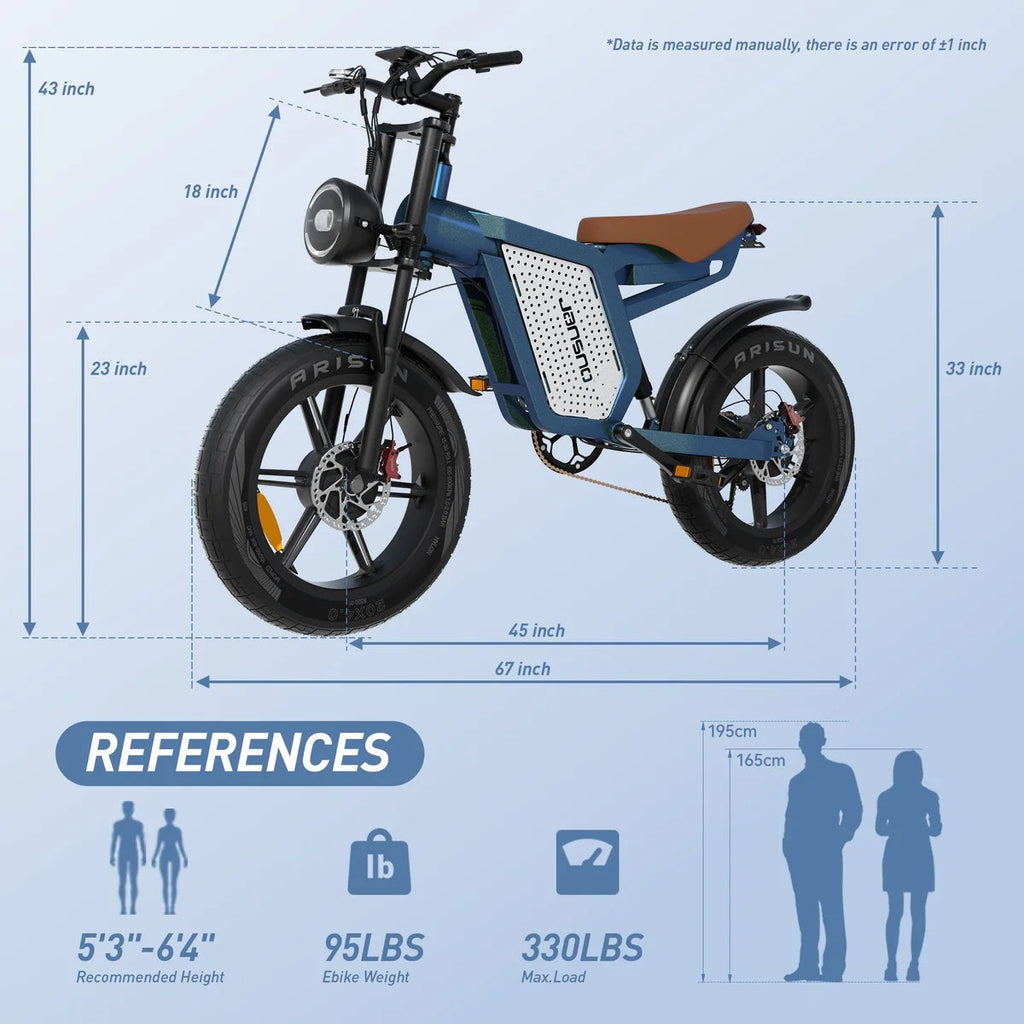 JANSNO X60 750W Dual Motor E-Bike