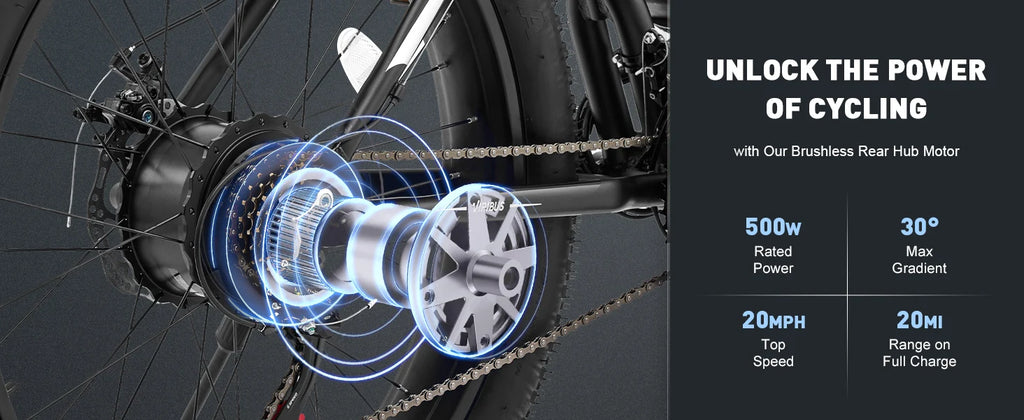 Viribus 500W Fat Tire Mountain E-Bike