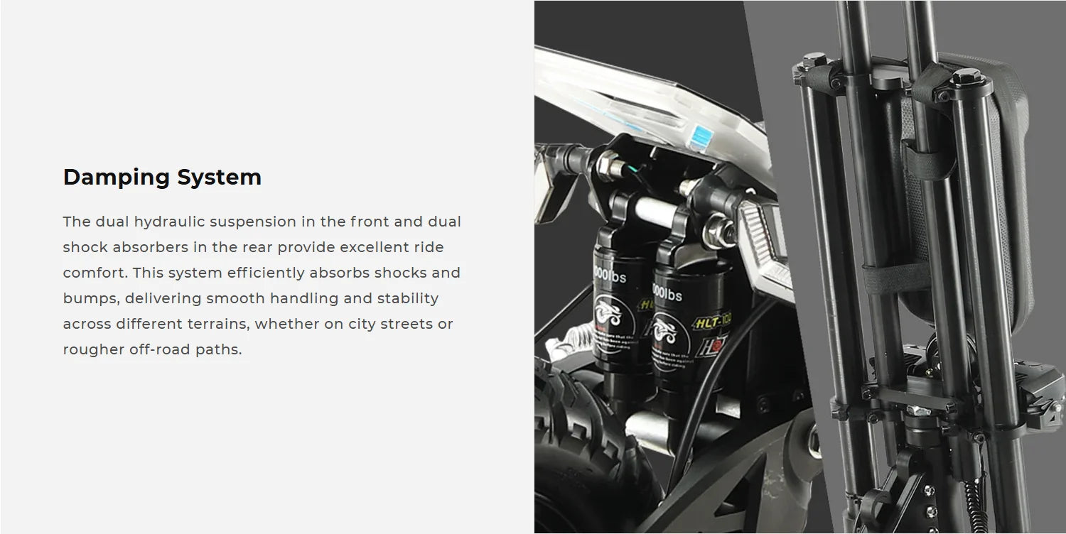 TEEWING Z4 Pro 8000W E-Scooter 13" Fat Tire