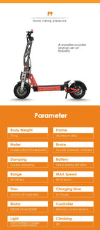 HEZZO F9 8000W Dual Motor E-Scooter