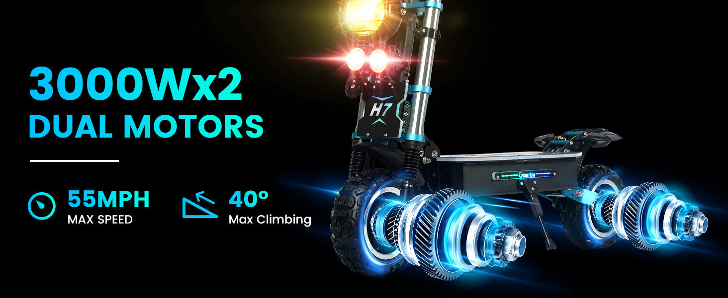 GleeRide H7 Off-Road Dual Motor E-Scooter