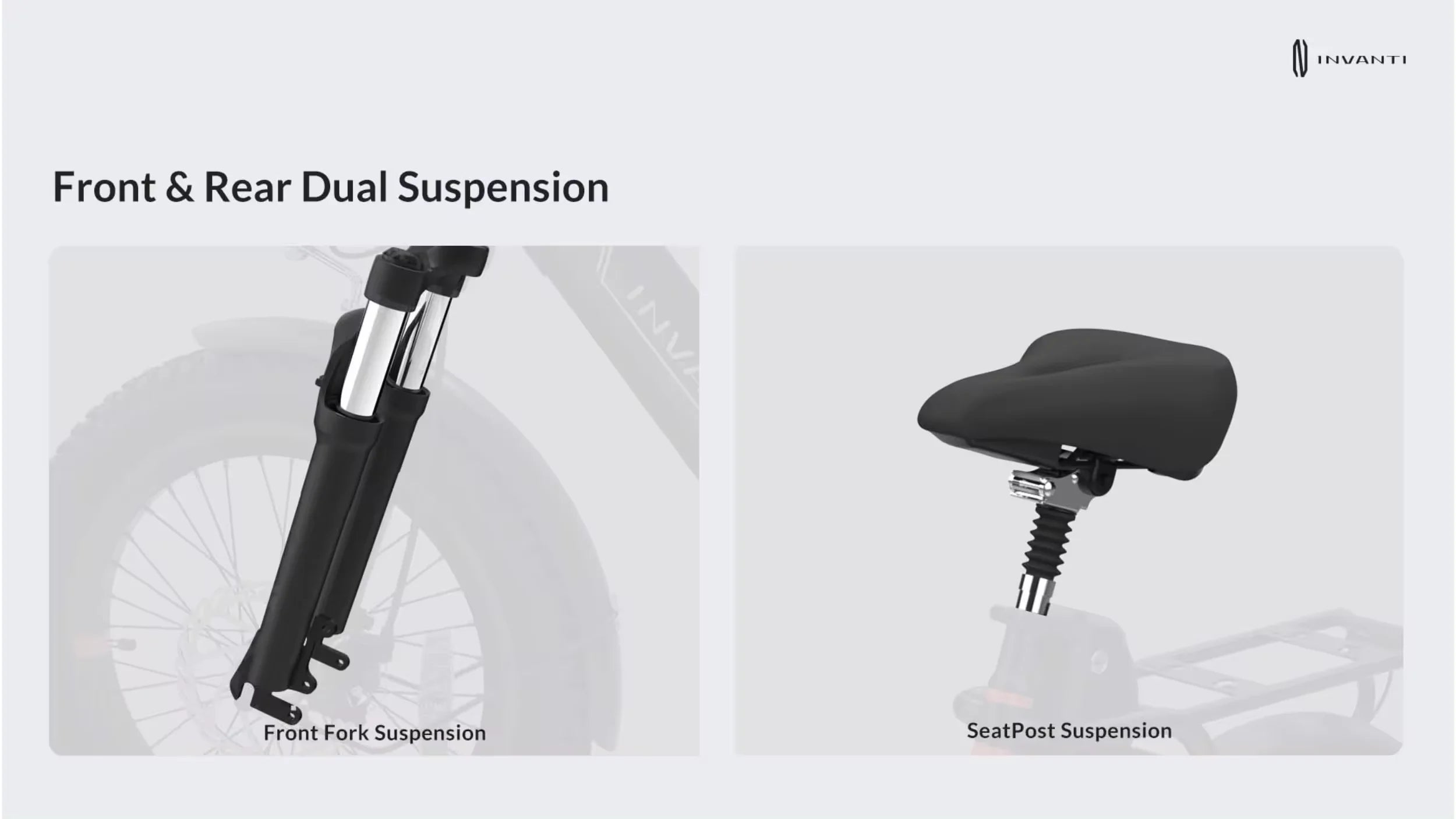 Ivanti 20" Fat Tire E Bike Folding Bike with Cargo Rack