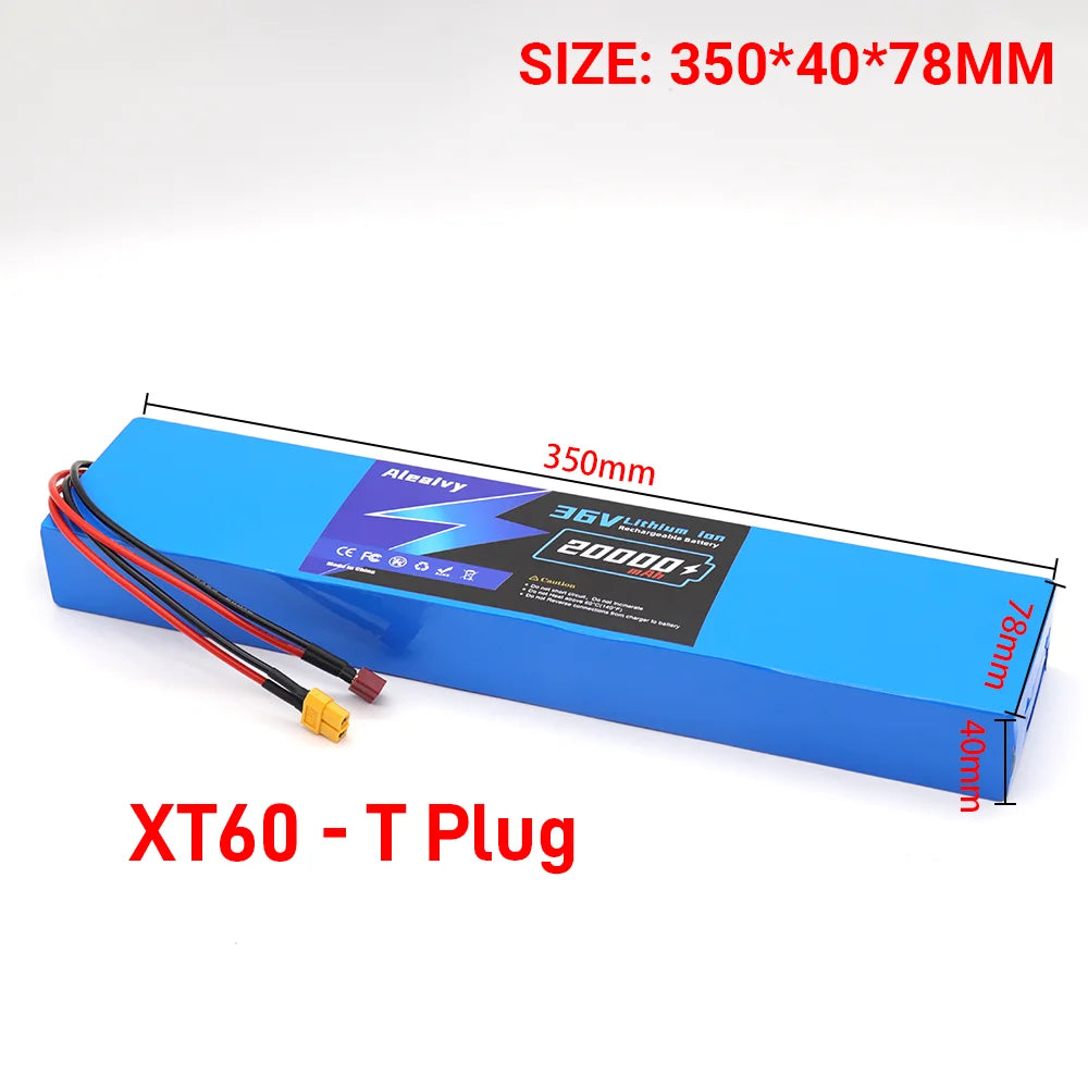 18650 Lithium Battery Pack 36V 20000mAh Aleaivy 10S4P For M365 Electric Scooter