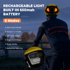 Smart Bike Helmet with Light for Night Riding