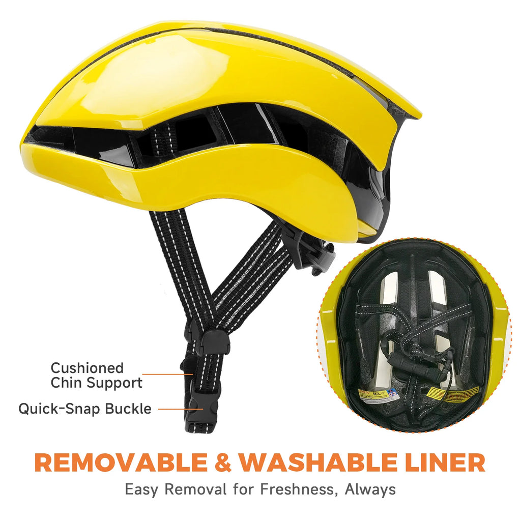 Smart Bike Helmet with Light for Night Riding