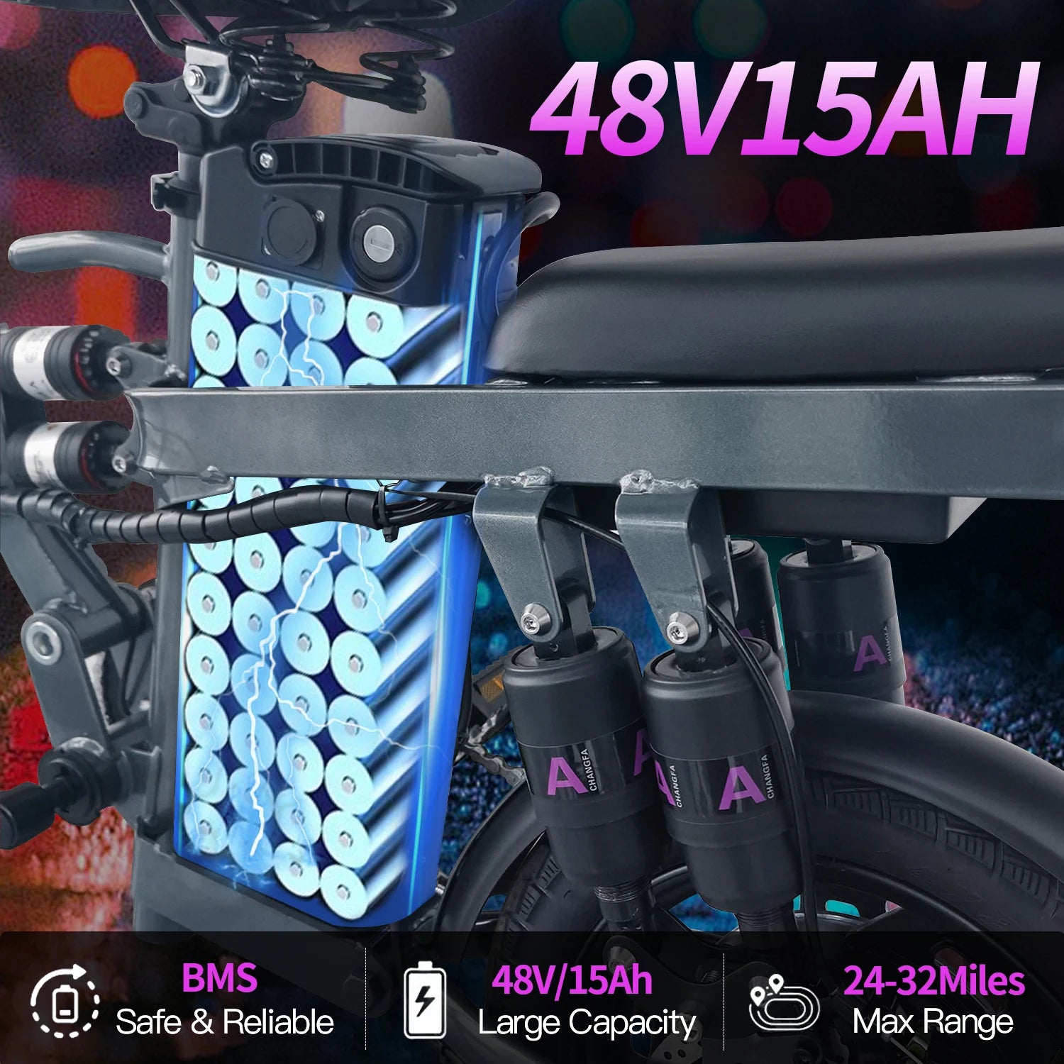 EOEOTwo 600W Folding Commuter E-Bike