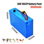 36V 10S2P lithium battery, 10000mAh with BMS, suitable for 42V electric scooter