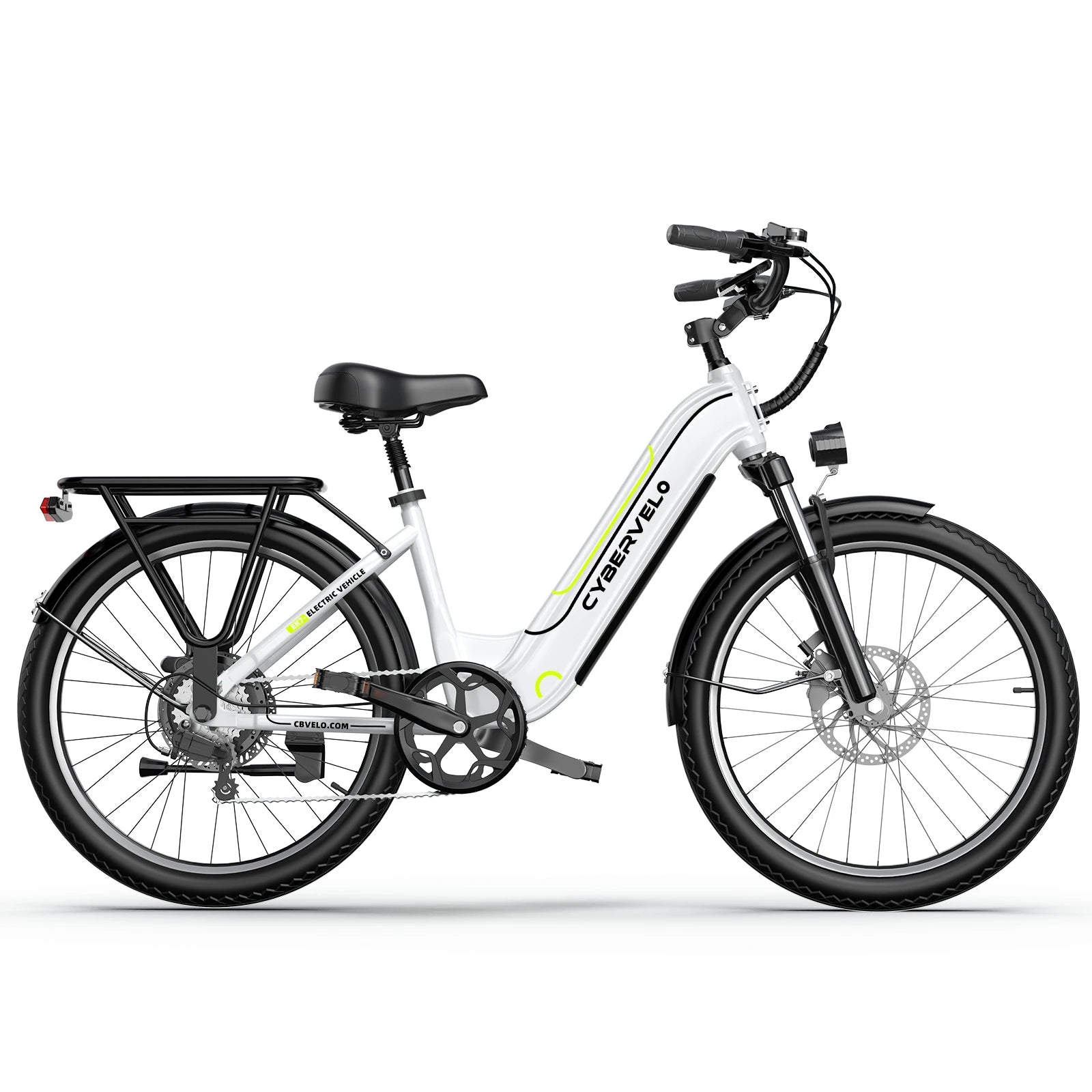 Cybervelo EK7/EK2 26" Electric Bike with 7-Speed