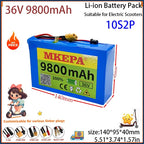 9800mAh 36V 10S2P lithium battery 18650 800W 37V 42V Electric scooter Battery
