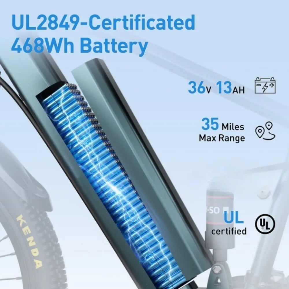 Kenda 500W Adult Electric Bike 24"/26"