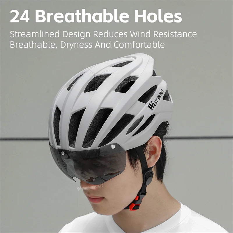WEST BIKING Integrated Electric Scooter Cycling Helmet