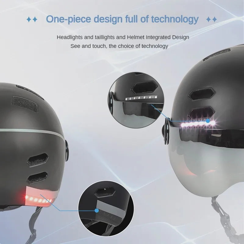 Smart Cycling Rear LED Signal Helmet