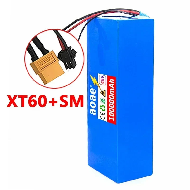 Original 48V 100Ah 13s6p Lithium Battery Pack 48v 100Ah 2000W