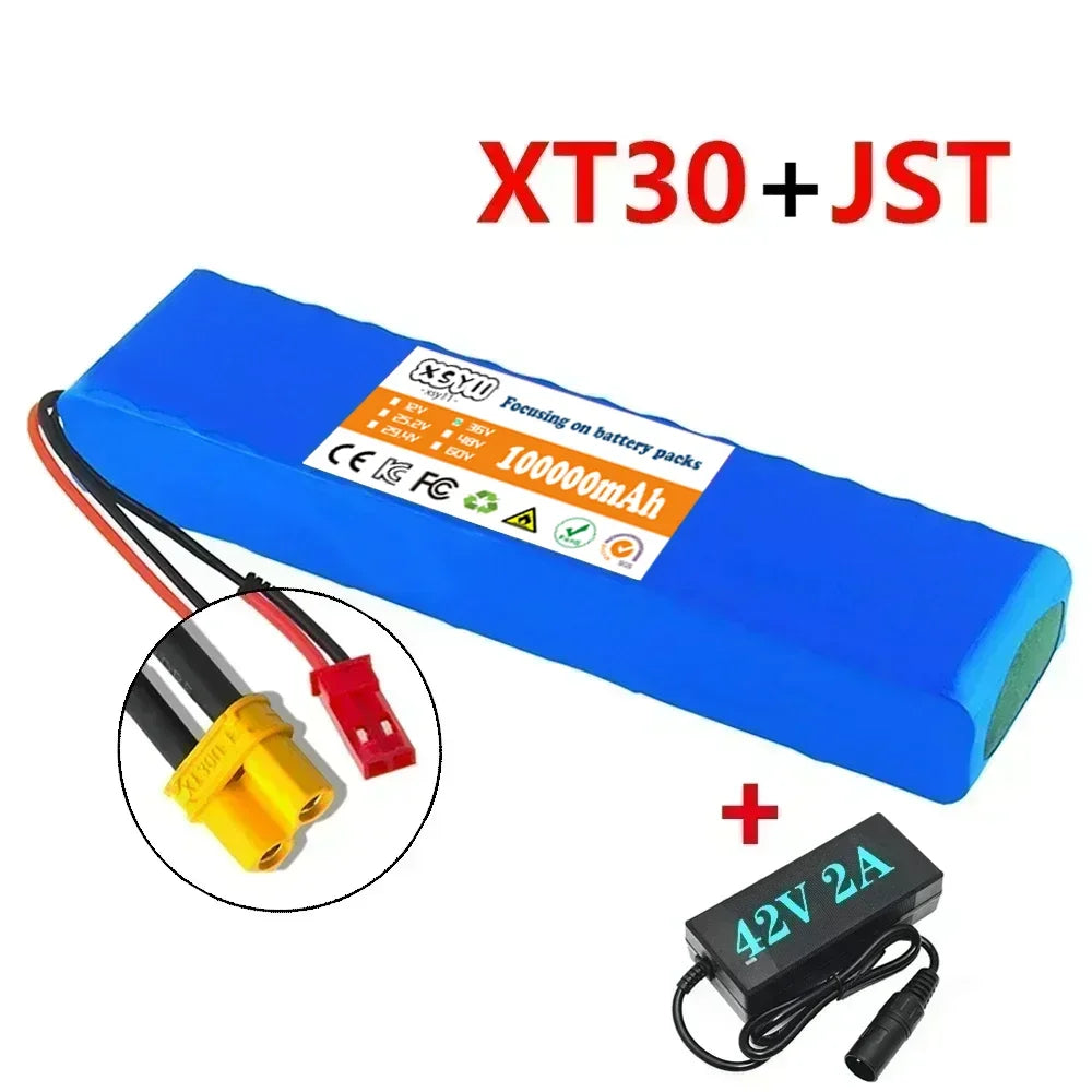 36V 100000mAh 10S3P 36v Electric Scooter Battery Pack