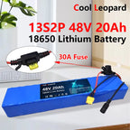 48V 30Ah 18650 lithium ion Battery ,13S2P For Electric Scooter