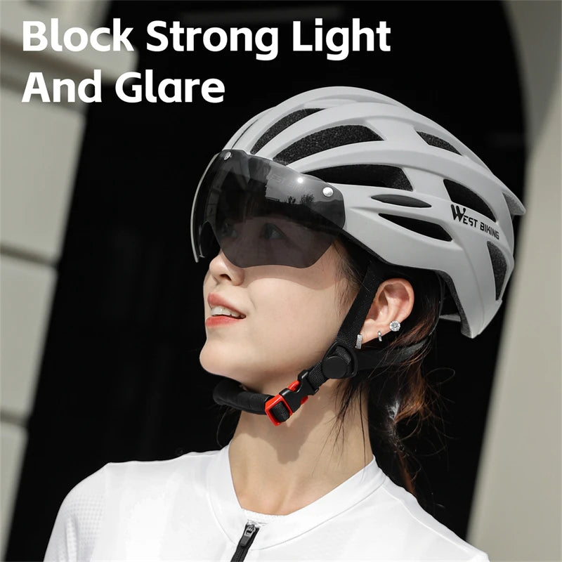 WEST BIKING Integrated Electric Scooter Cycling Helmet