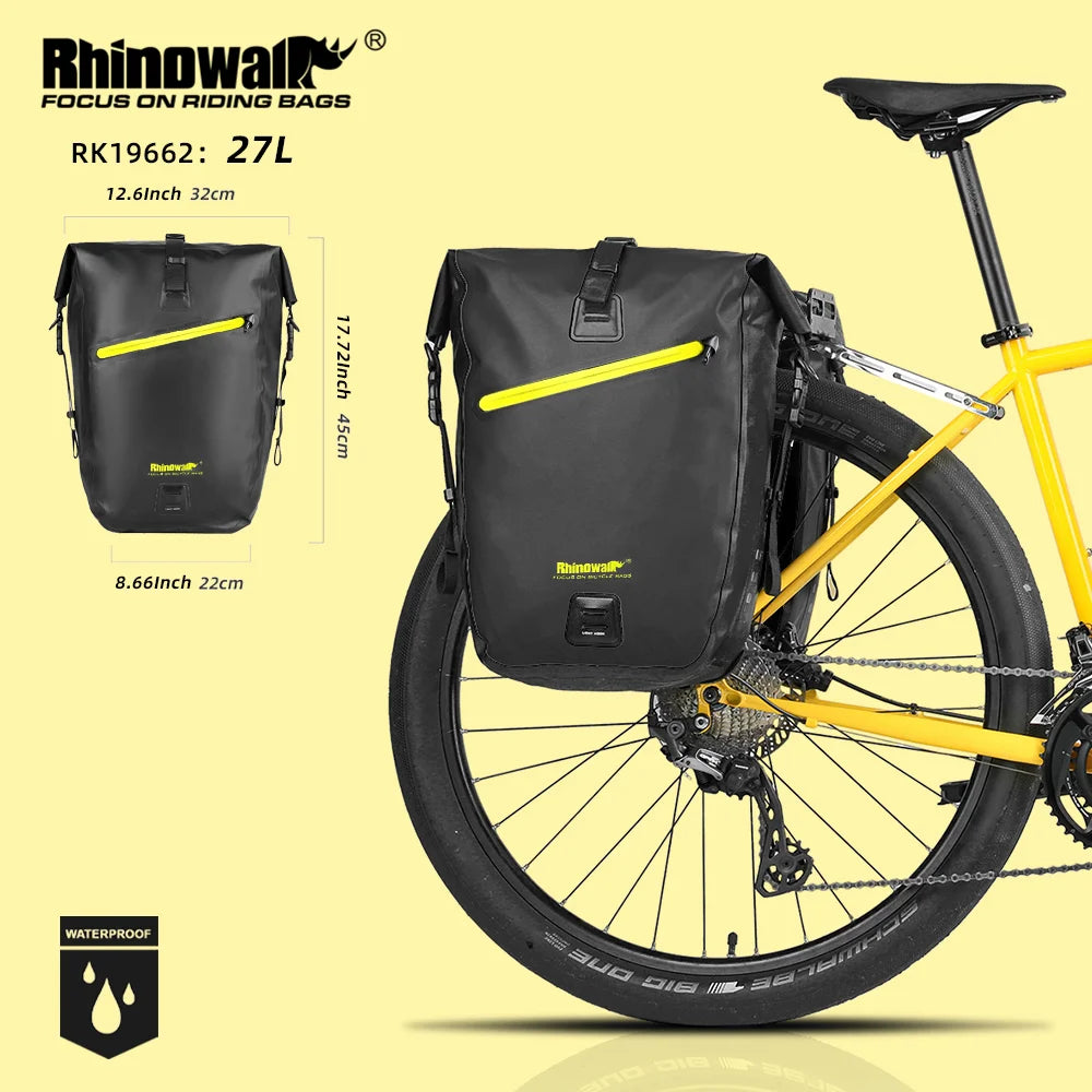Rhinowalk 27L Waterproof Rear Rack Pannier Bag