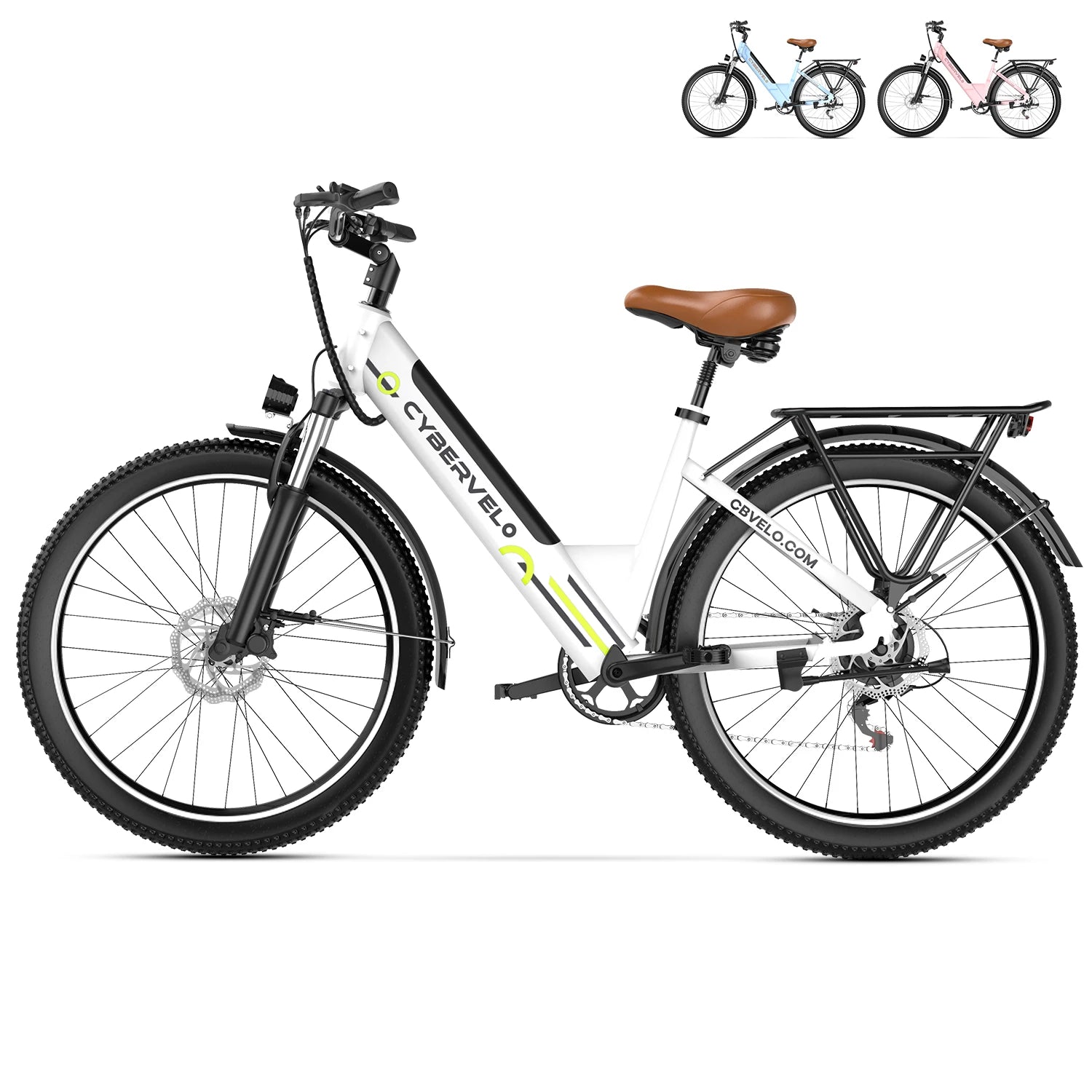 Cybervelo EK7/EK2 26" Electric Bike with 7-Speed