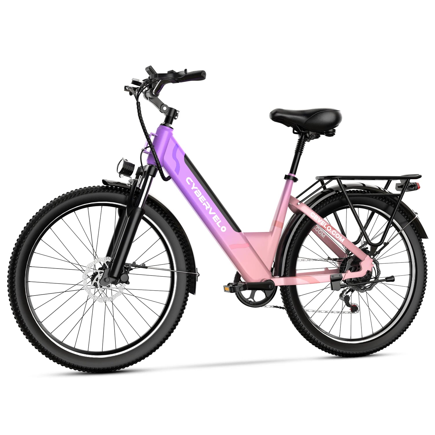 Cybervelo EK7/EK2 26" Electric Bike with 7-Speed