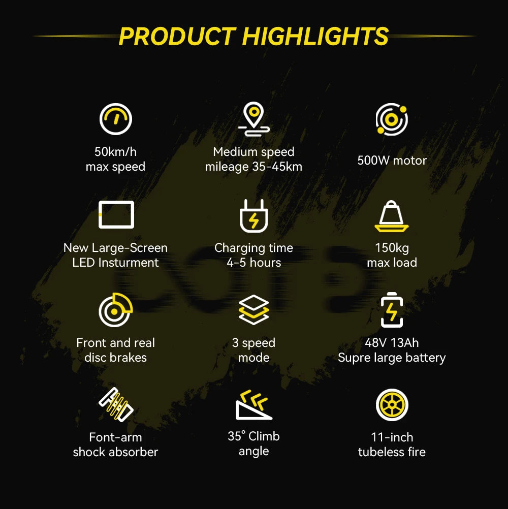 OOTD T10 500W 11" Folding E-Scooter