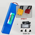 Lithium Ion Battery 48V 48V 20Ah 1000W 13S4P for 54.6V Electric Scooter