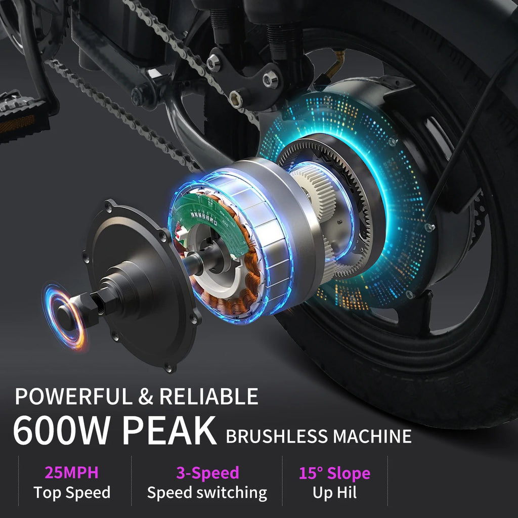 EOEOTwo 600W Folding Commuter E-Bike