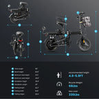 A9 48V Motorcycle Style E-Bike