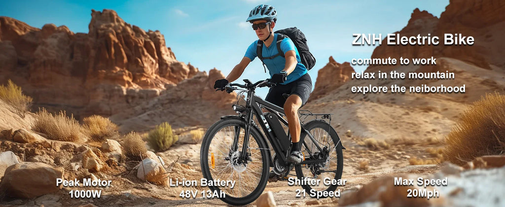 HUZ 1000W 26" Mountain E-Bike