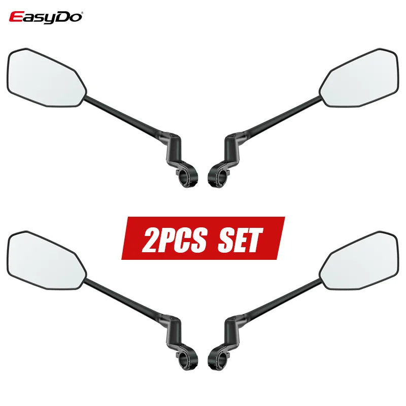 EasyDo 360° Rotatable Handlebar Mirror for Bikes & E-Bikes