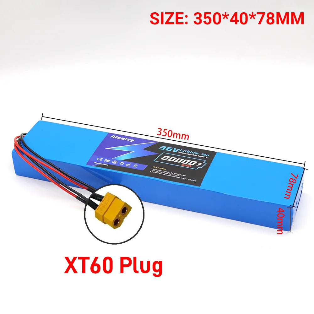 18650 Lithium Battery Pack 36V 20000mAh Aleaivy 10S4P For M365 Electric Scooter