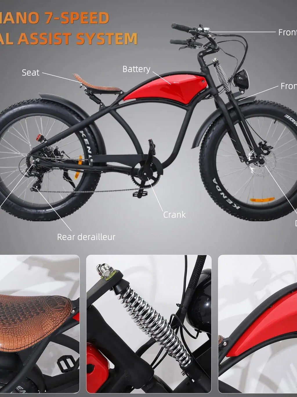 Kenda 750W Fat Tire All-Terrain E-Bike