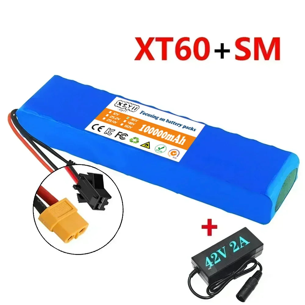 36V 100000mAh 10S3P 36v Electric Scooter Battery Pack