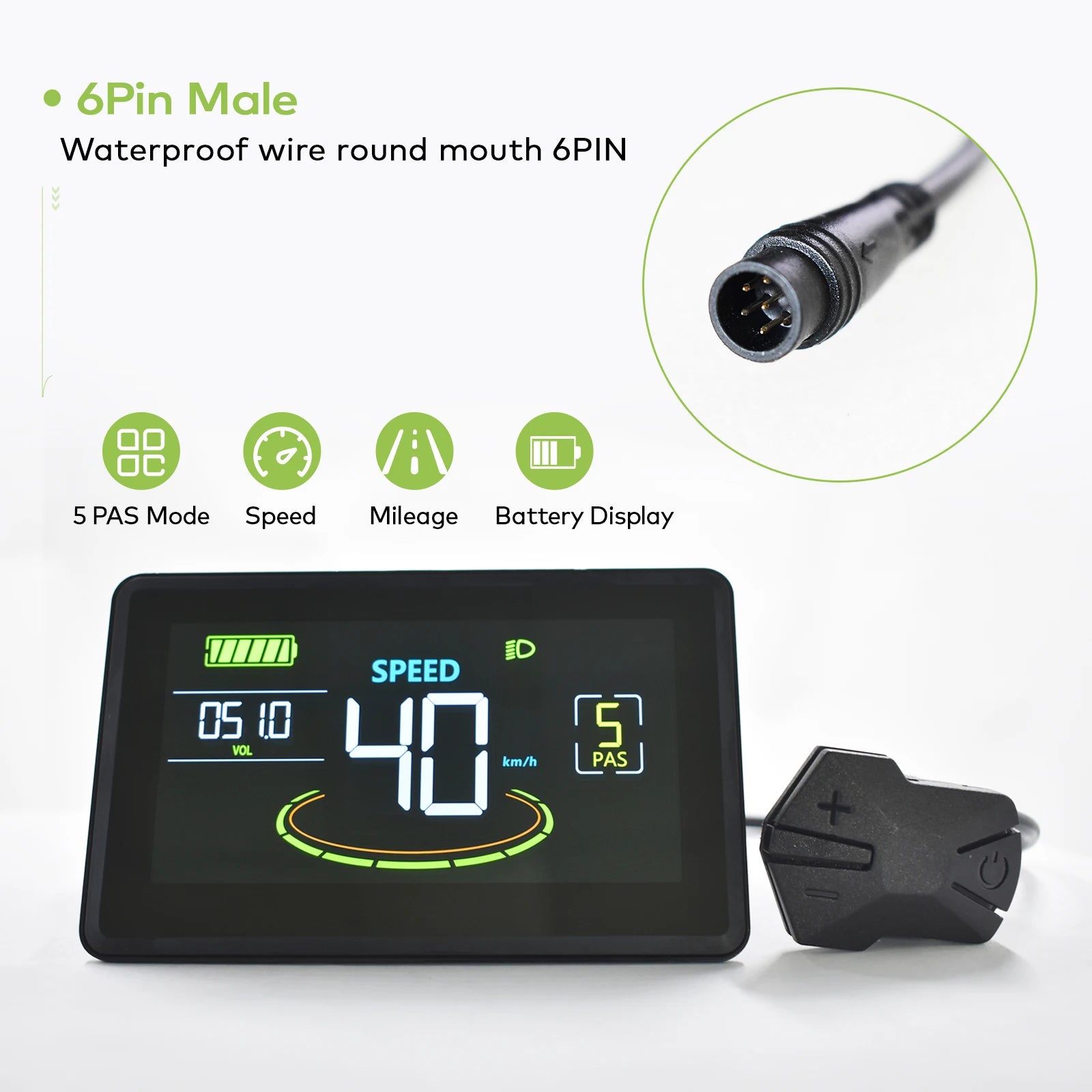 H6C Digital Bike Speedometer & Odometer