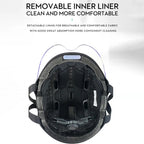 Safety Lights Shock Absorption E-Bike Electric Scooter Helmet