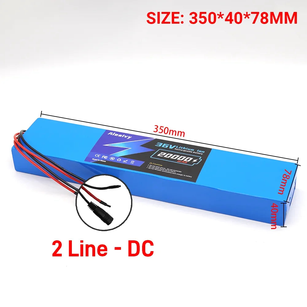 18650 Lithium Battery Pack 36V 20000mAh Aleaivy 10S4P For M365 Electric Scooter