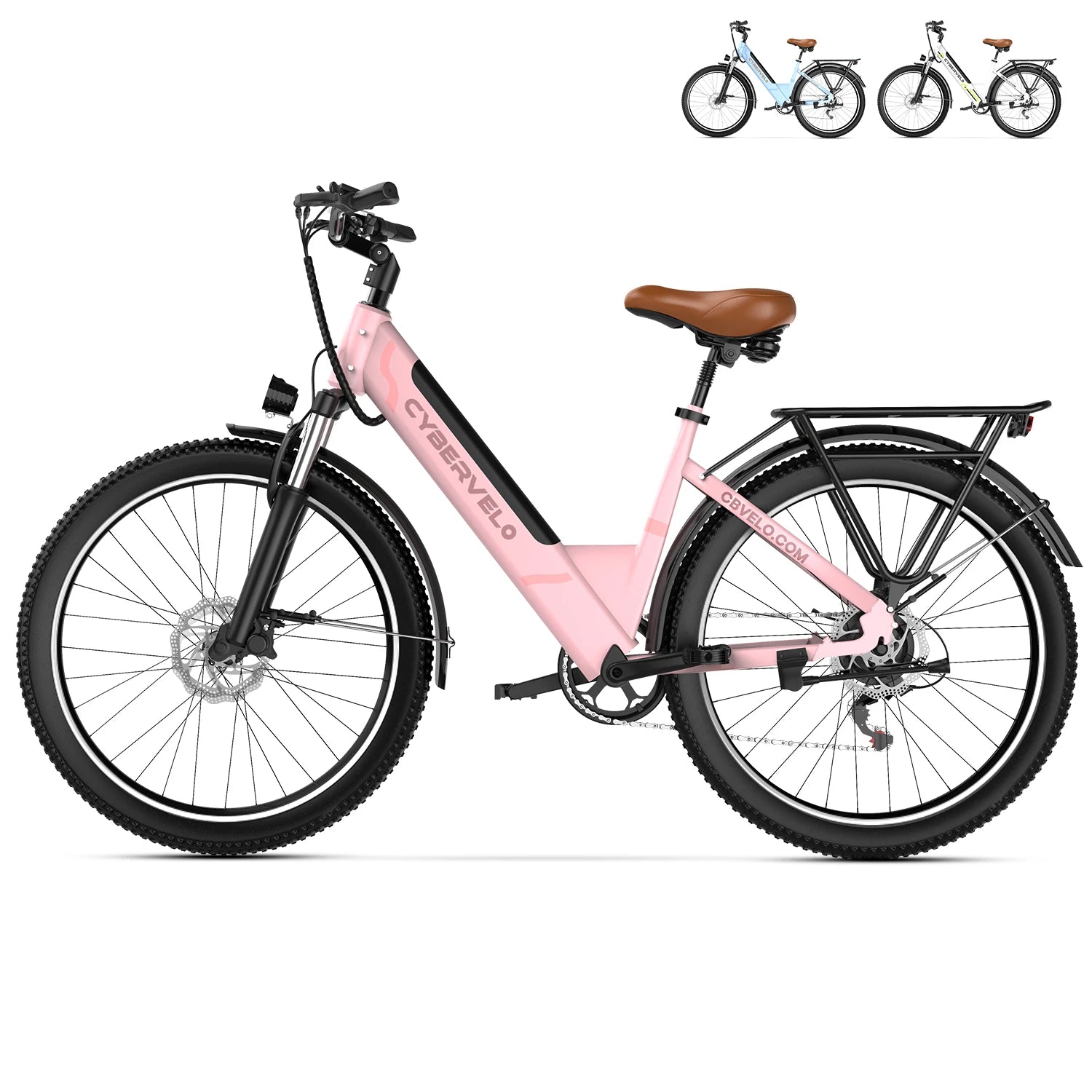 Cybervelo EK7/EK2 26" Electric Bike with 7-Speed