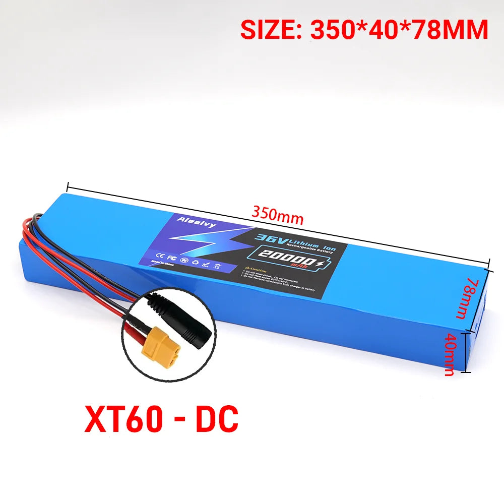 18650 Lithium Battery Pack 36V 20000mAh Aleaivy 10S4P For M365 Electric Scooter