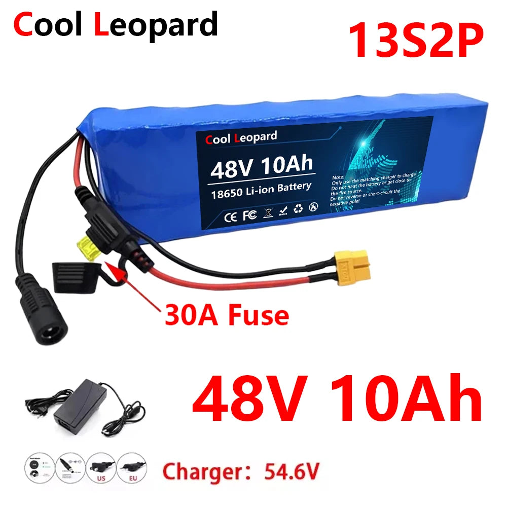 48V 30Ah 18650 lithium ion Battery ,13S2P For Electric Scooter