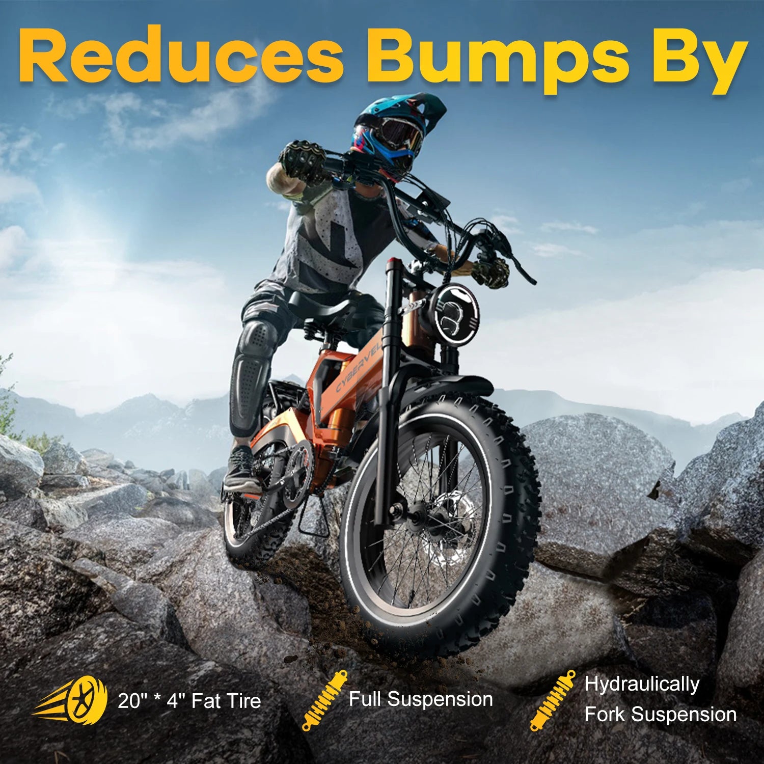 Cybervelo EK6 Peak 2000W Folding Electric Bike