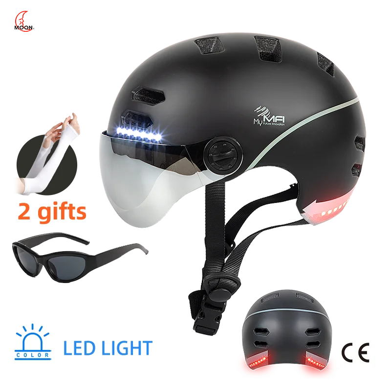 Smart Cycling Rear LED Signal Helmet
