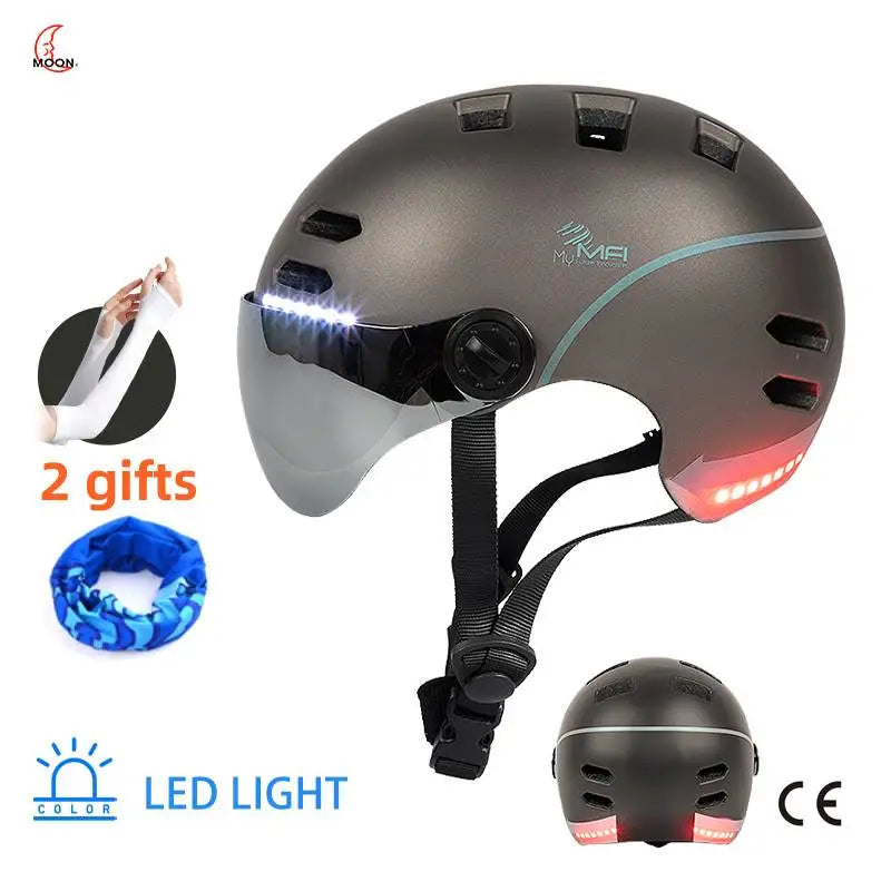Smart Cycling Rear LED Signal Helmet