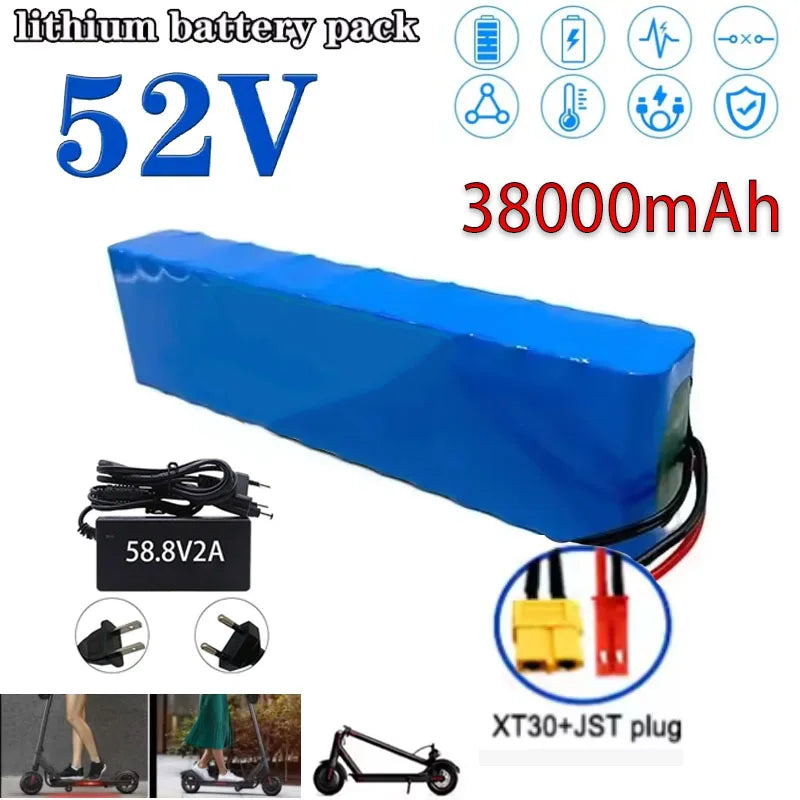 New Original Lithium Battery 52V 38AH 14S2P 52V Electric Scooter Battery
