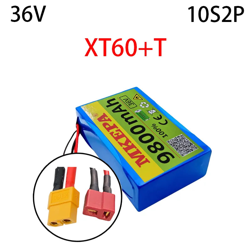 9800mAh 36V 10S2P lithium battery 18650 800W 37V 42V Electric scooter Battery