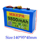 9800mAh 36V 10S2P lithium battery 18650 800W 37V 42V Electric scooter Battery