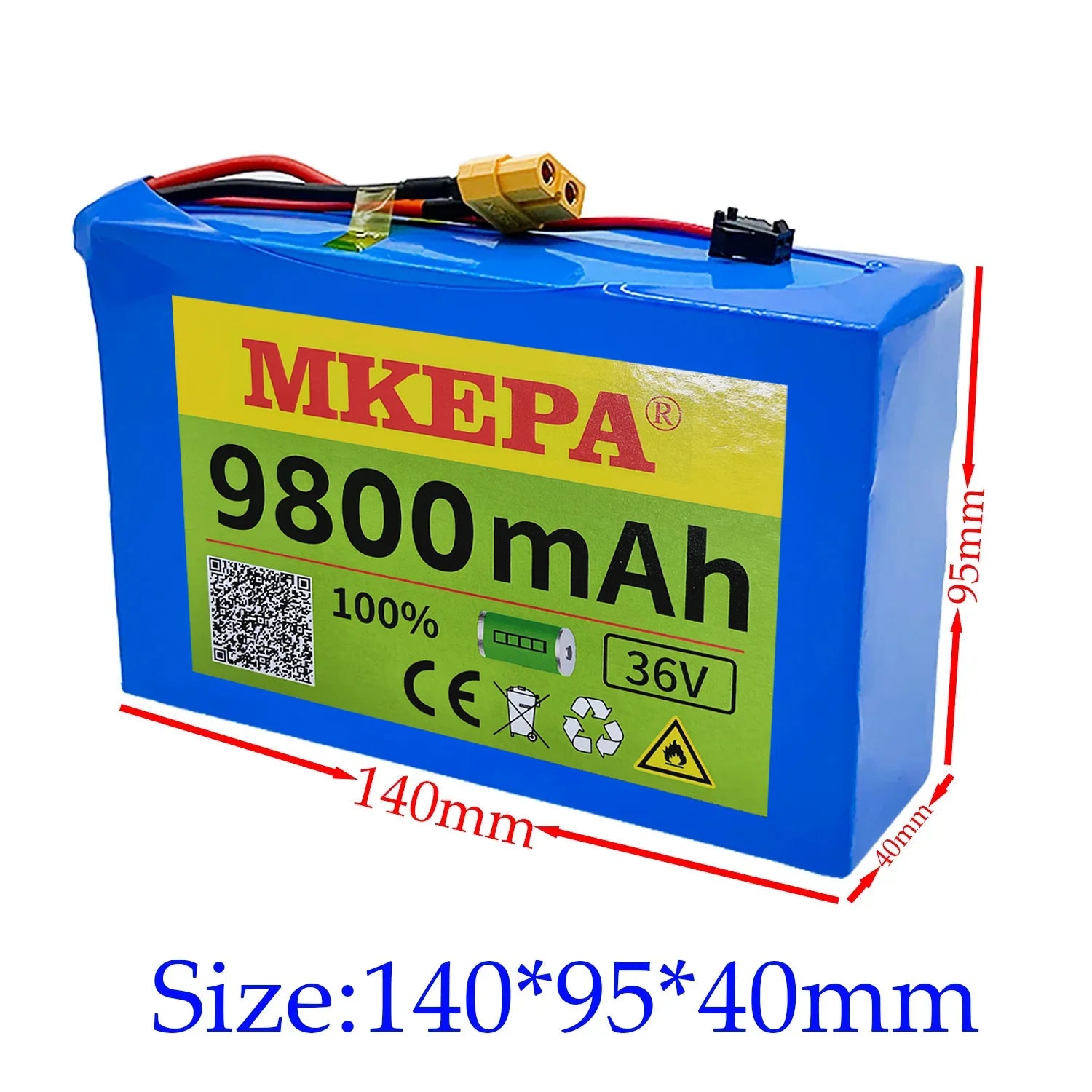 9800mAh 36V 10S2P lithium battery 18650 800W 37V 42V Electric scooter Battery