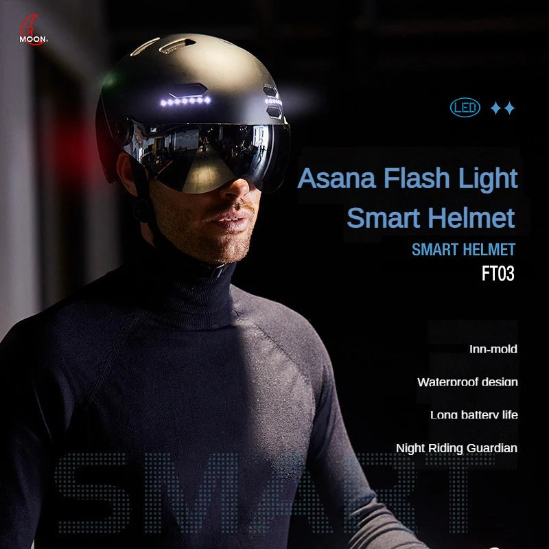 Smart Cycling Rear LED Signal Helmet