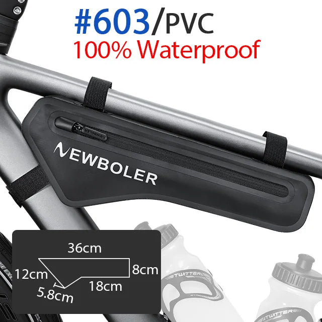 NEWBOLER Front Tube Cycling Pannier Bag