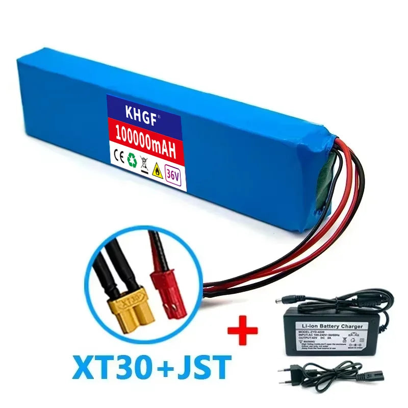 2024 Upgrade 36V 100000mAh 10S3P 36v Electric Scooter Battery Pack