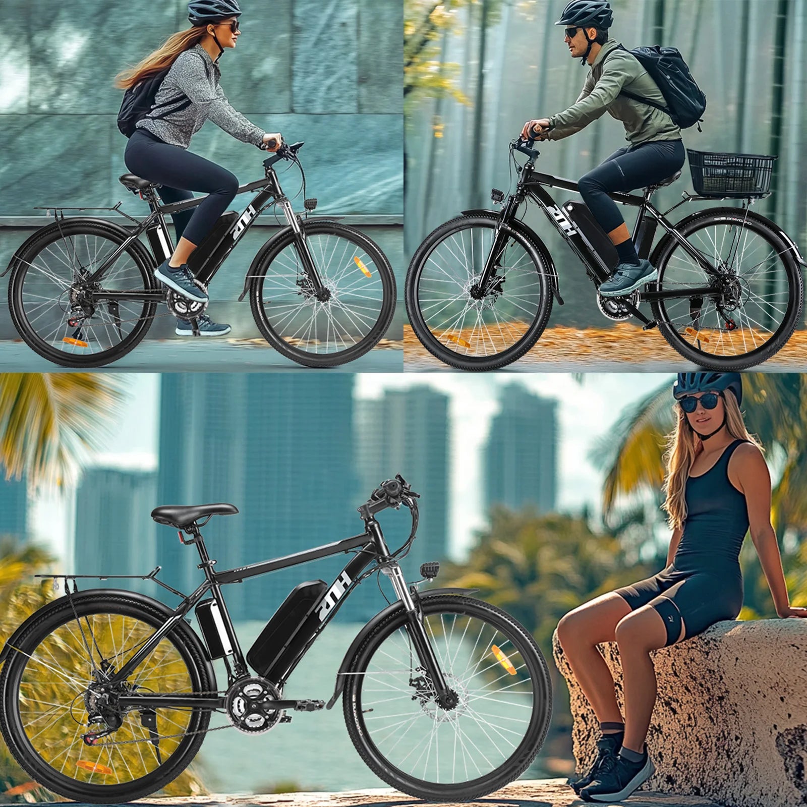 HUZ 1000W 26" Mountain E-Bike