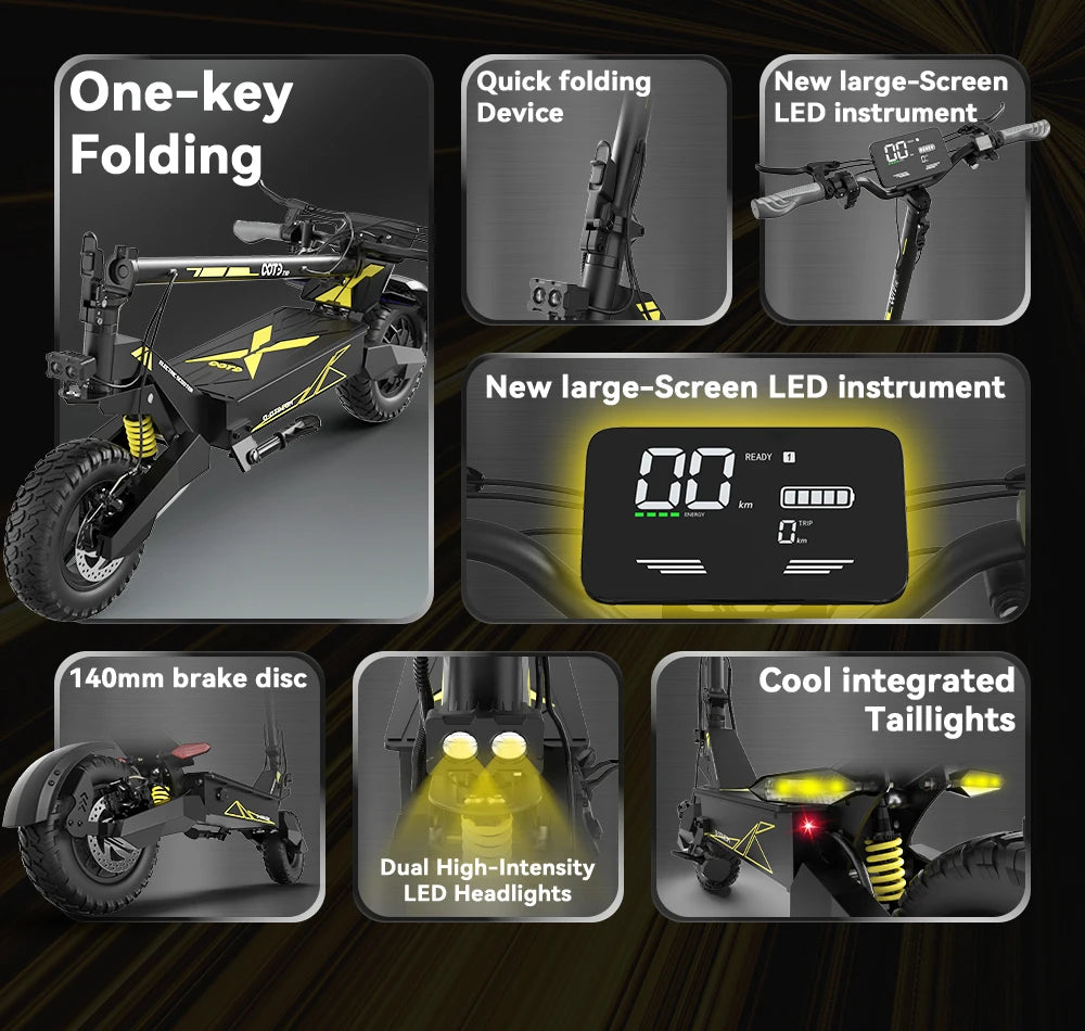 OOTD T10 500W 11" Folding E-Scooter